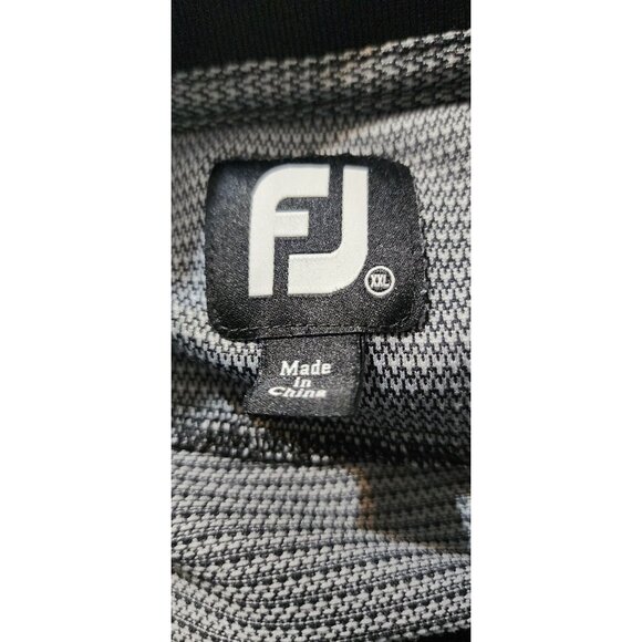 FootJoy Mens XXL Grey Short Sleeve Polo Shirt 100% Polyester Golf Apparel - Picture 3 of 6